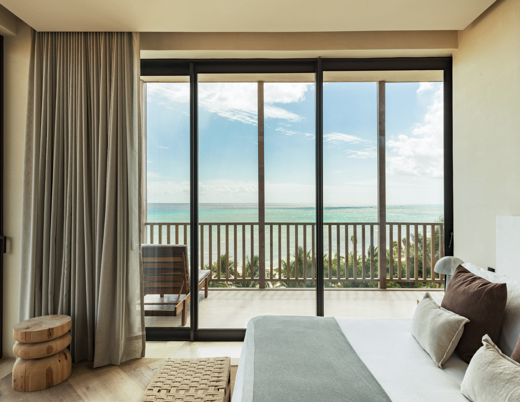 Recámara con vista al océano