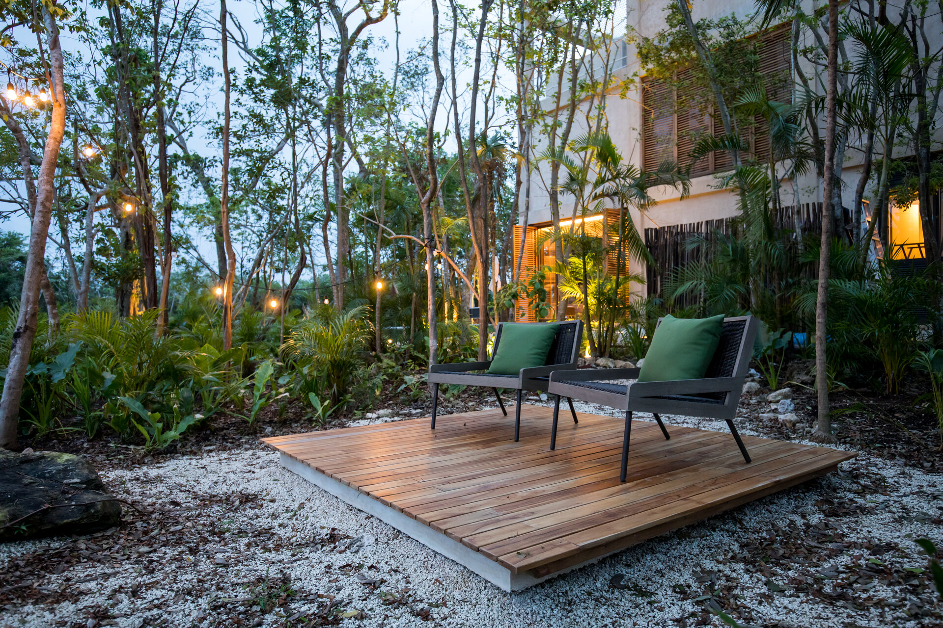 Terraza exterior Palm Villa