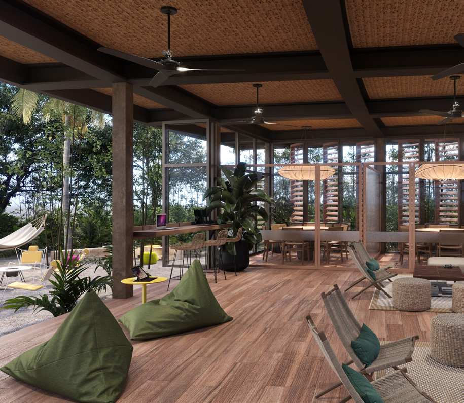 Albercas con vista al campo de golf